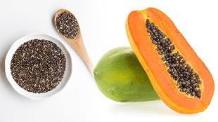 Papaya and chia seeds for constipation has various health benefits