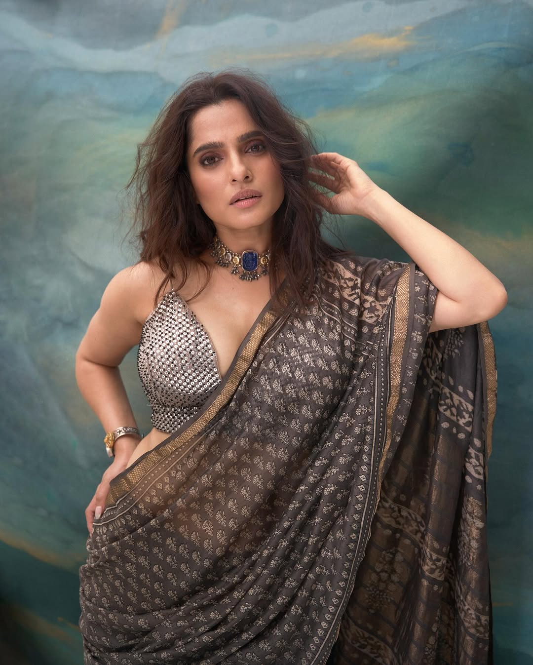 Priya Bapat White Designer Gown Look