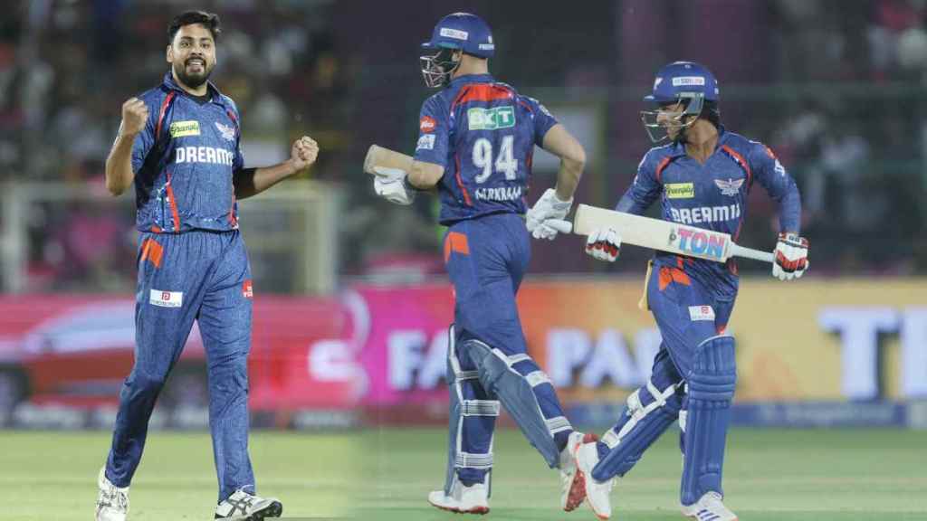 LSG beat RR by Just 2 Runs Avesh Khan Bowling Vaibhav Suryavanshi Yashasvi Jaiswal Partnership
