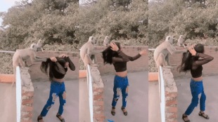 Reel goes wrong after monkey pulls girl's