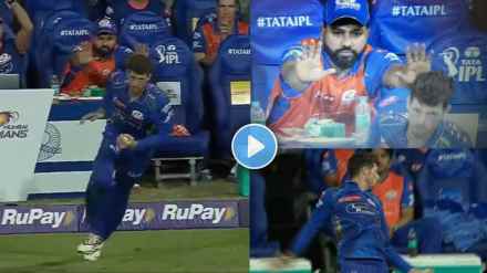 Rohit Sharma Reaction On Mitchell Santner Catch of Ayush Mhatre Goes Viral from Dug Out Video IPL 2025