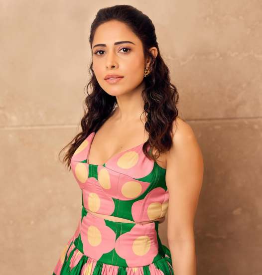nushrrat bharuccha in floral dress look