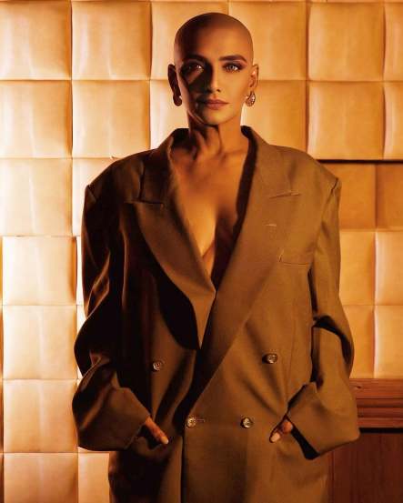 actress shanthi Priya goes bald in her latest photoshoot
