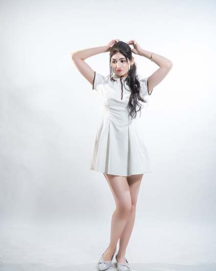 Bajrangi Bhaijaan fame Harshaali Malhotra stuns fans with her latest photos in a white dress See how Munni looks now elegant and grown up