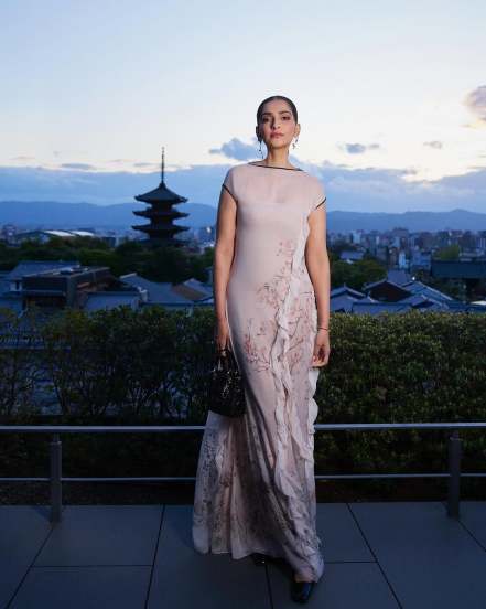 Sonam Kapoor’s Stunning Floral Western Gown Look Goes Viral on Social Media