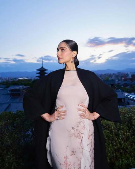 Sonam Kapoor’s Stunning Floral Western Gown Look Goes Viral on Social Media