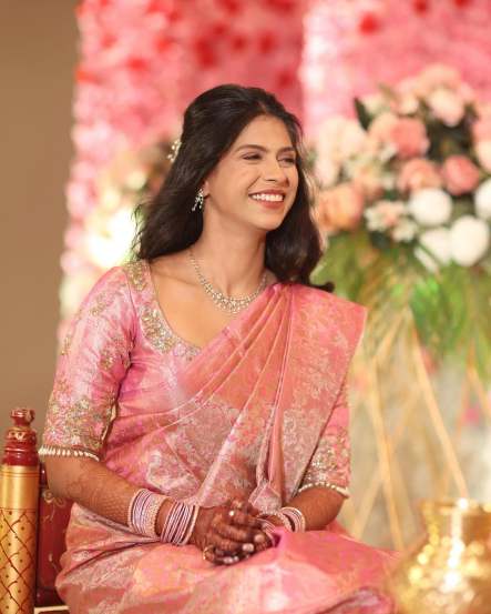 Swarda Thigale Ruffle Saree Look