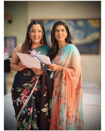 Swarda Thigale Ruffle Saree Look