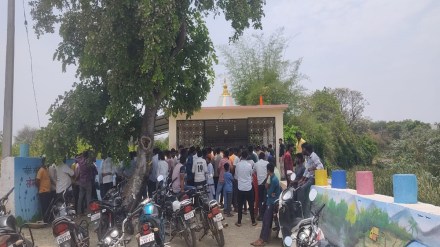 Desecration , Nandi , Shiva temple, Khanapur,