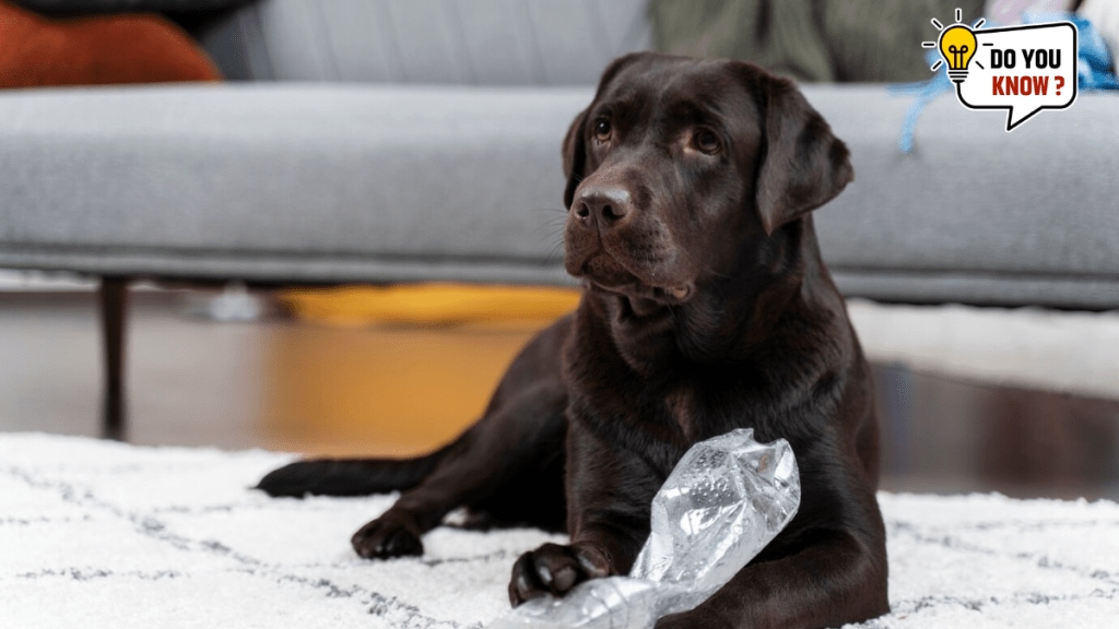 Why do dogs love to play with trash