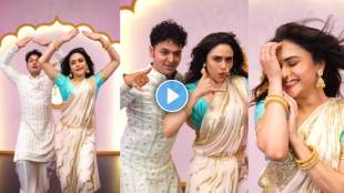 amruta khanvilkar dances on sai tamhankar song aalech mi with terrific energy