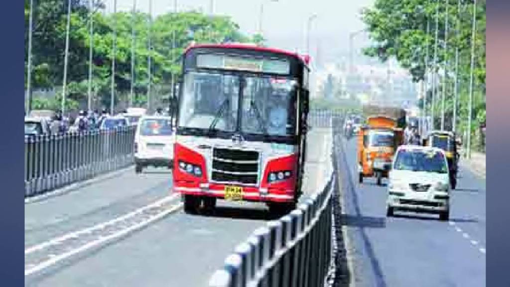 Bus Rapid Transport traffic jam in Pune print news Bus Rapid Transport traffic jam in Pune print news