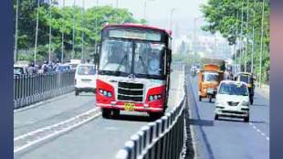 Bus Rapid Transport traffic jam in Pune print news