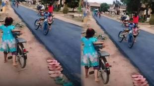 A small village got its first road