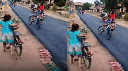 A small village got its first road