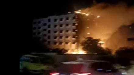 hotel grand sarovar dhule fire news in marathi