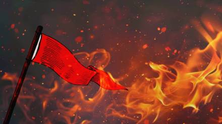 bhagva flags burned at Hanuman temple in Chinchwali near Kalyan