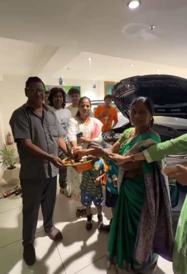 gaurav more buys new car