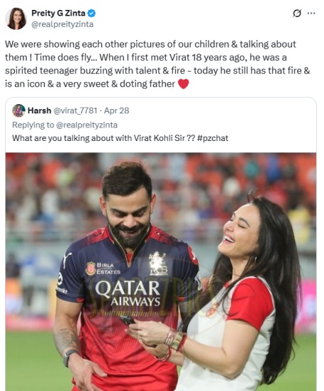preity zinta and virat