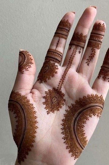 Mandala mehndi for western dress