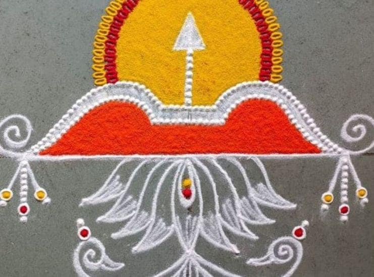 ram navami rangoli easy images