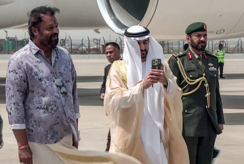 Dubai Prince India cultural welcome