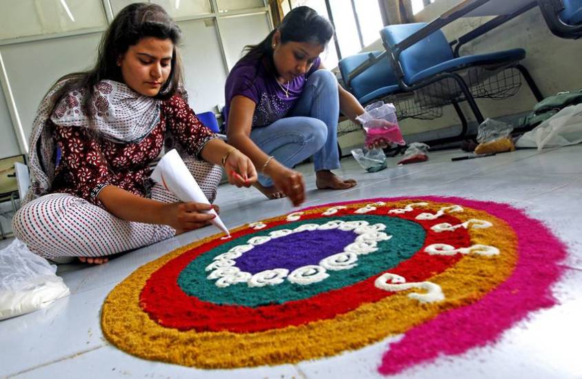 jai shree ram rangoli easy