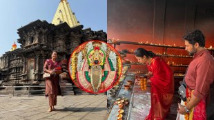 jyothika visited kolhapur mahalaxmi temple
