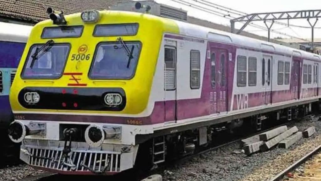 western Railway local services ran slowly on Wednesday morning delaying office commuters