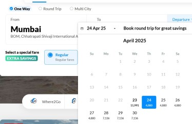 mumbai to srinagar flight ticket