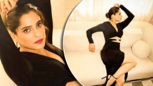 priya bapat in black gown hot looks