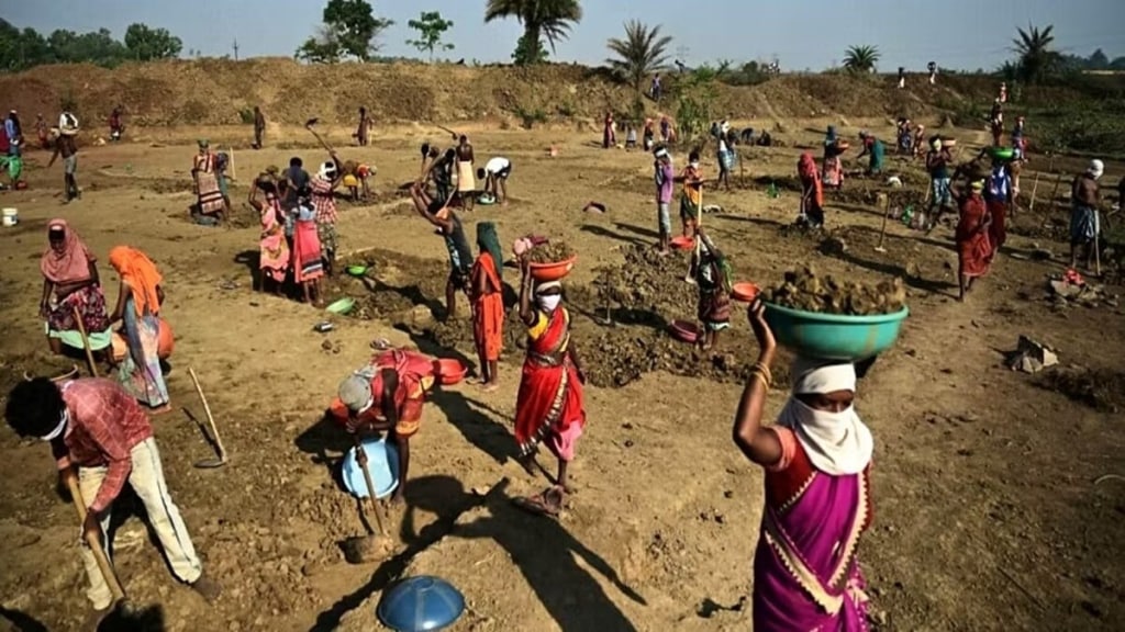 ahilyangar mgnrega labourers face pending wages since 2023 rural workers delayed wages