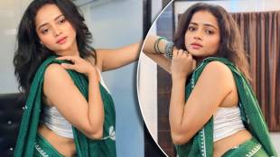 shivali parab green saree look (4)