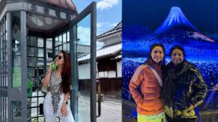 sonalee kulkarni japan trip with mother