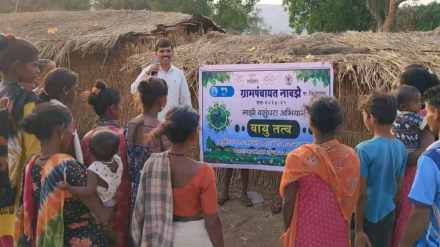 environment protection initiative by Navze Village through majhi vasundhara abhiyan