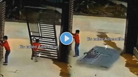 video shows gate fell on the child