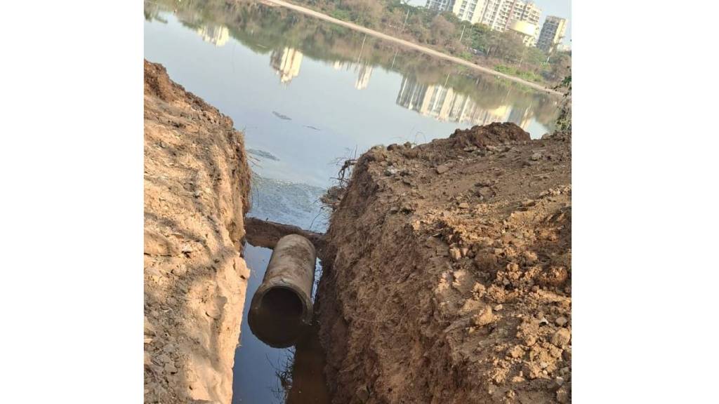 The Navi Mumbai Municipal Corporation and the Forest Department will be laying a new pipeline for water flow in the DPS lake