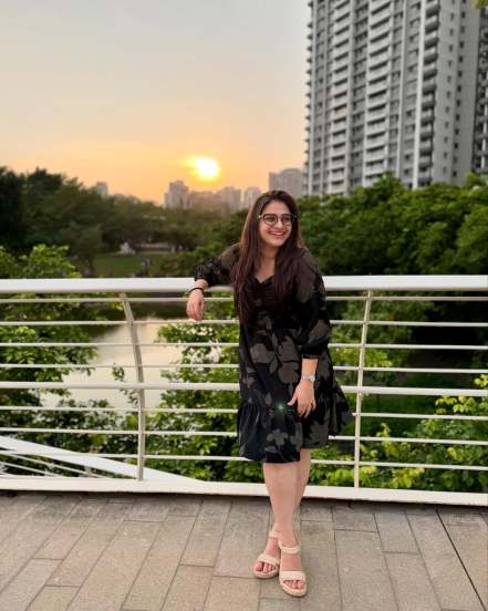 Aishwarya Shete Black One Piece Dress Look