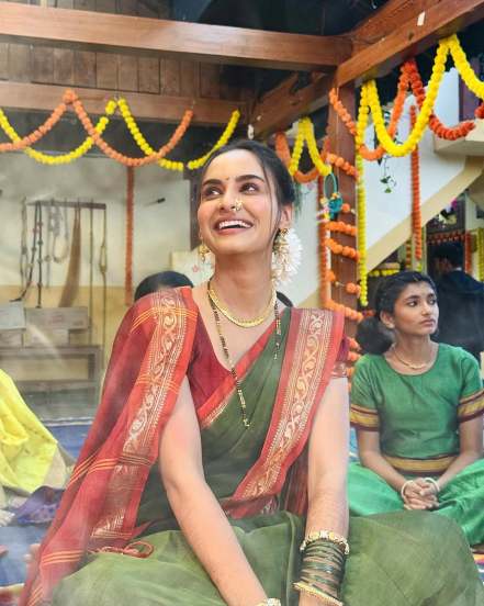 Dissha Pardeshi Red Dress Look