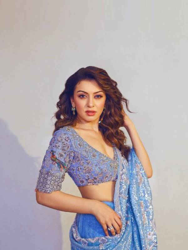 Hansika Motwani saree looks