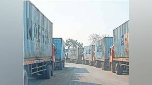 Heavy container vehicles removed from both national highways connecting JNPA Port and Uran