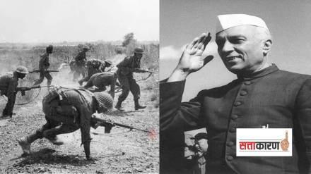 भारत-चीन १९६२ च्या युद्धादरम्यान नेहरूंना विरोधकांनी कसं घेरलं होतं? त्यावेळी संसदेत काय घडलं? (फोटो सौजन्य इंडियन एक्स्प्रेस)