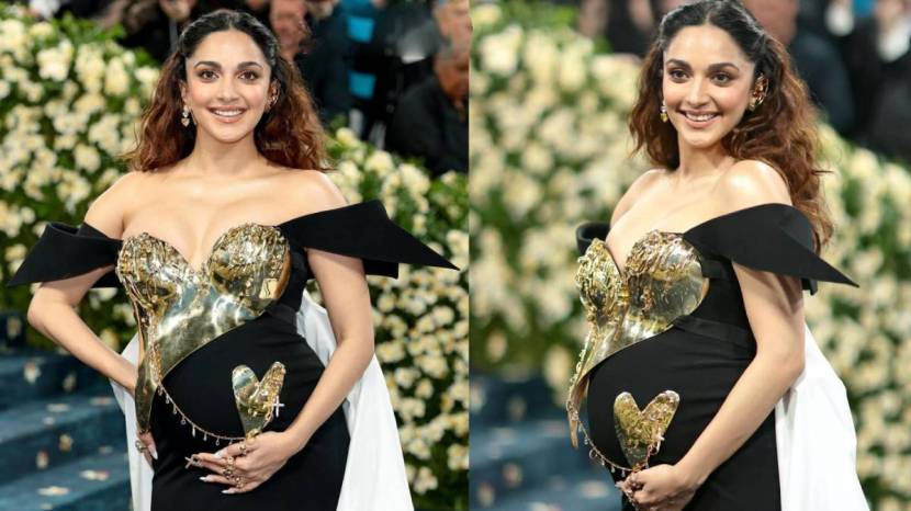 kiara advani made a show stopping debut with baby bump at the prestigious met gala 2025