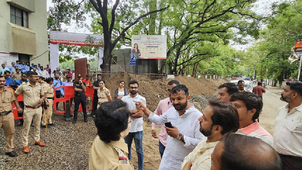 Maharashtra Pradesh Youth Congress held a protest on Thursday