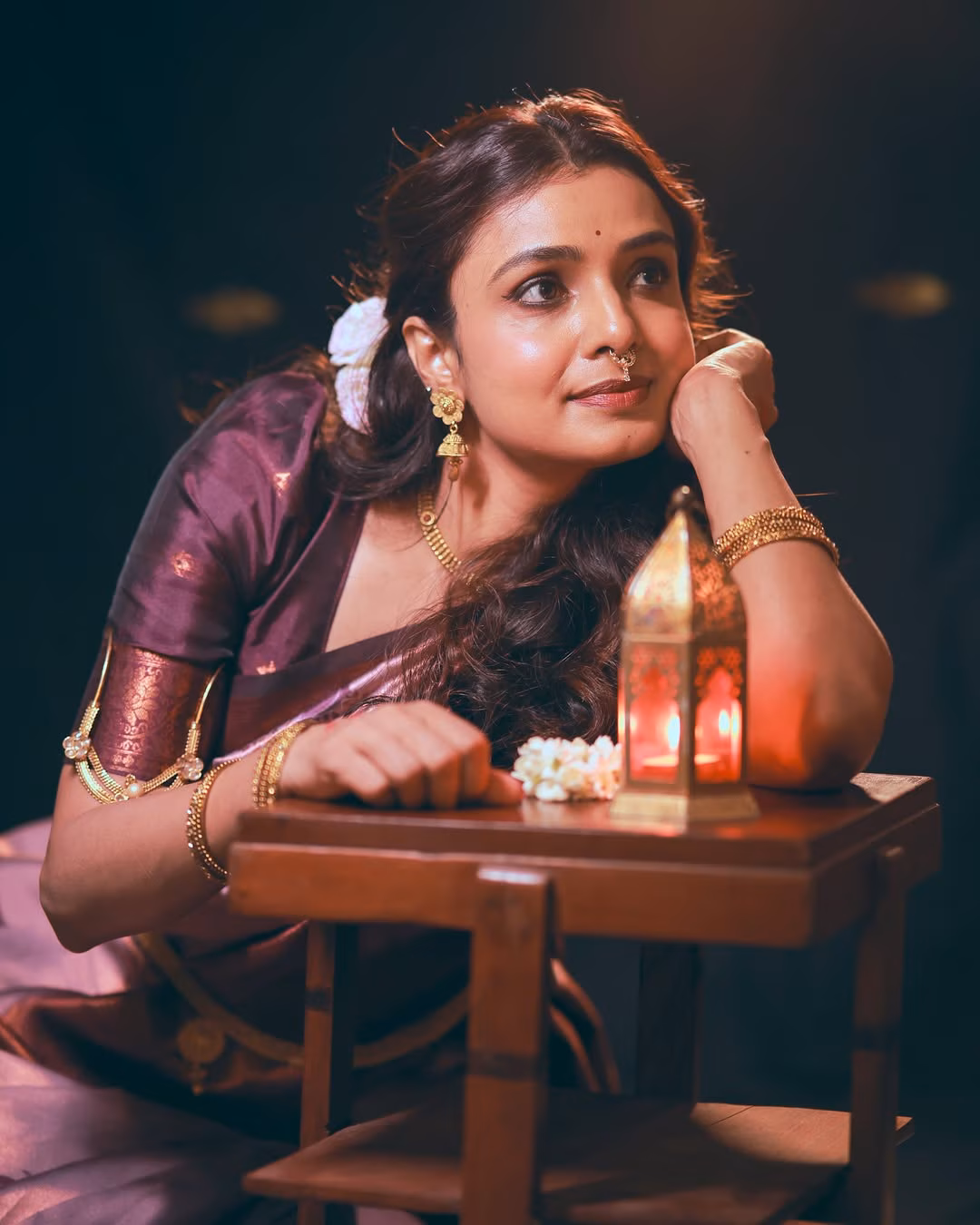 Mayuri Deshmukh pink Saree Look
