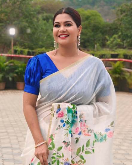 Namrata Sambherao Green Saree Look
