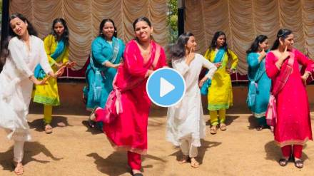 Girls dance on trending song