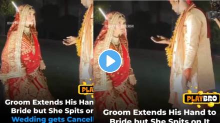 Groom extends his hand to bride but she spits on it wedding gets cancelled