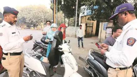 in 115 days Kharghar traffic Police fined 3283 helmetless riders and 32 drunk drivers