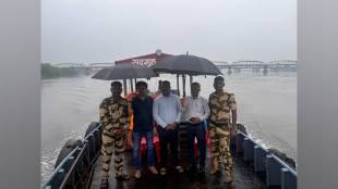 after action last week officials targeted sand mafias in Mumbra creek on Sunday